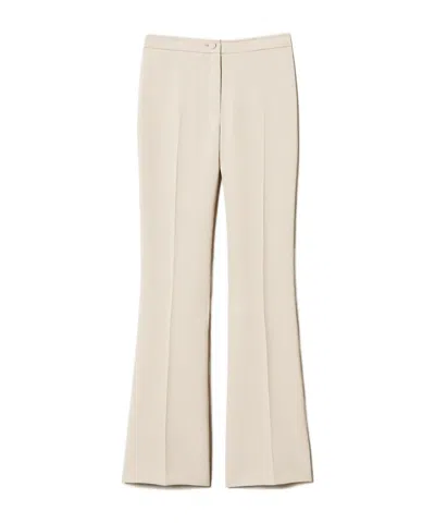 Twinset Horn Casual Pants In Nude