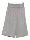 Twinset Houndstooth Elasticated-waist Trousers In Gray