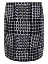 Twinset Houndstooth Mini Skirt In Black
