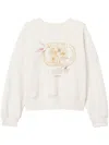 Shop Twinset Hummingbird-print Sweatshirt In White