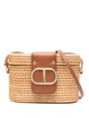 Twinset Interwoven-design Mini Bag In Neutrals