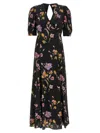 Twinset Floral-print Satin Maxi Dress