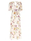 Twinset Floral-print Crepe Dress In White