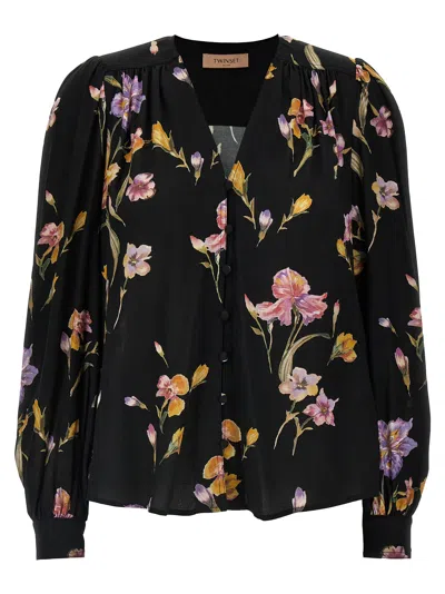 Twinset Iris Shirt And Blouse In Black