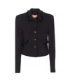 Twinset Embellished Long-sleeve Blazer In Black
