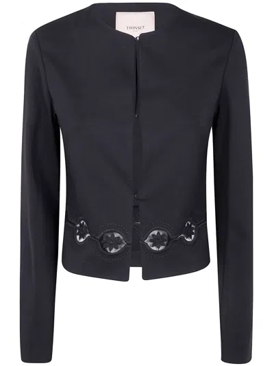 Twinset Twin-set Jacket In Gray