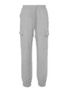 Twinset Twin-set Heather Grey Cargo Jogger Trousers In Grey