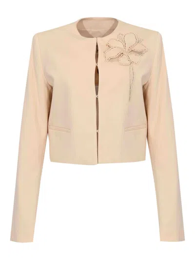 Twinset Jacket In Neutral