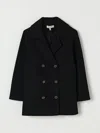 Twinset Double-breasted Coat In Black