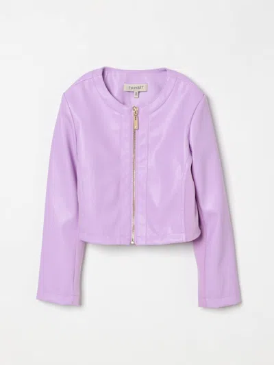 Twinset Jacket  Kids Color Wisteria In Wisteria