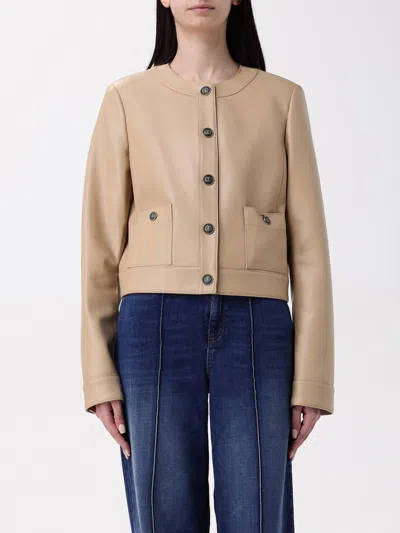 TWINSET JACKET TWINSET WOMAN COLOR BEIGE,427003022