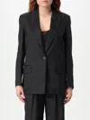 Twinset Long-sleeved Suit Jacket In Black