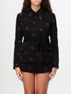 Twinset Double-layered Shirt In Schwarz