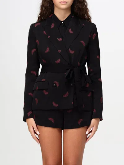 Twinset Jacket  Woman Color Black In Multicolor
