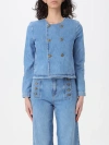 TWINSET JACKET TWINSET WOMAN COLOR BLUE,F36277009