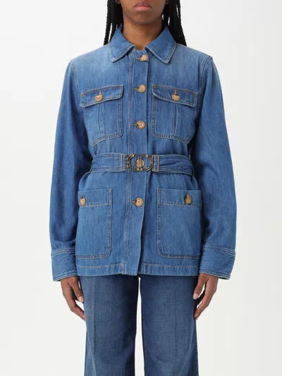 TWINSET JACKET TWINSET WOMAN COLOR DENIM,G66870028
