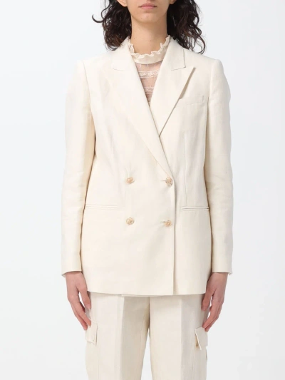 Twinset Jacket  Woman Color Ivory In Ivory