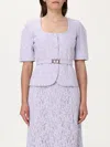 Twinset Woven Jacket In Purple