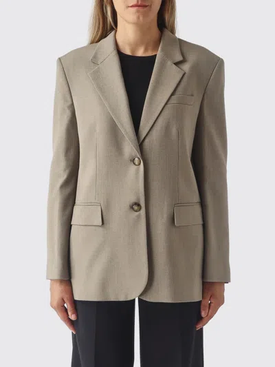 Twinset Jacket Woman Color Beige In Brown