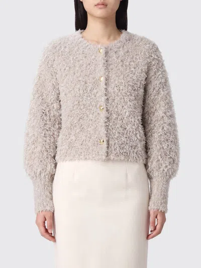 Twinset Jacket Woman Color Beige In Multi