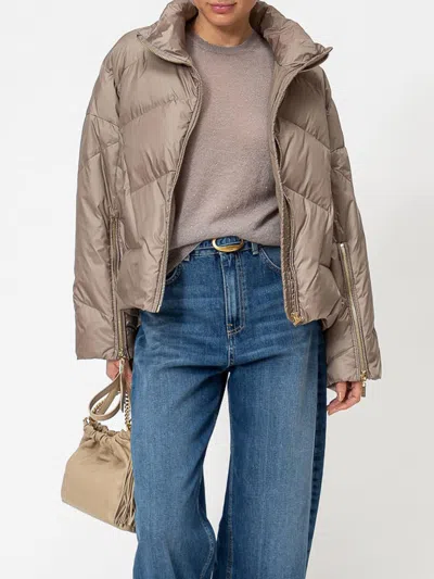 Twinset Jacket Woman Color Beige In Multi