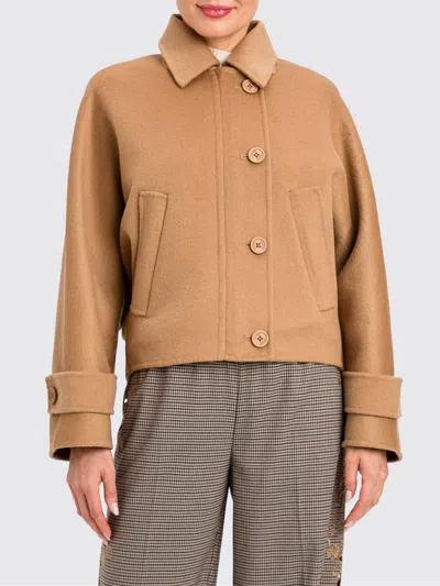 Twinset Jacket Woman Color Tobacco In Neutral
