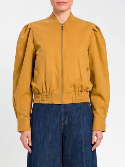 Twinset Jacket Woman Color Brown In Orange