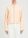 Twinset Zip-up Bomber Jacket In Pink