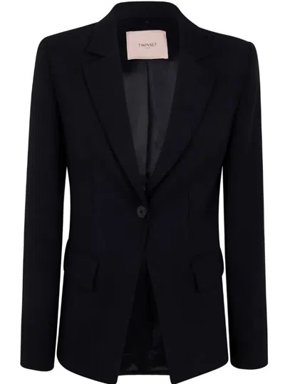Twinset Jackets In Black