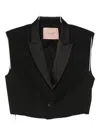 Twinset Single-button Jacket In Black