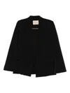 Twinset Flap-pocket Blazer In Black