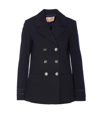 Twinset Jackets In Blue