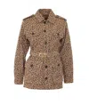 Twinset Leopard-pattern Jacket In Brown