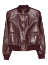 Twinset Button-fastening Jacket In Red