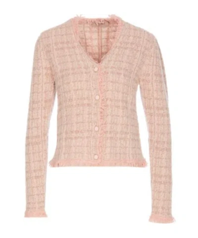 TWINSET TWINSET FRINGED BUTTON-UP JACKET