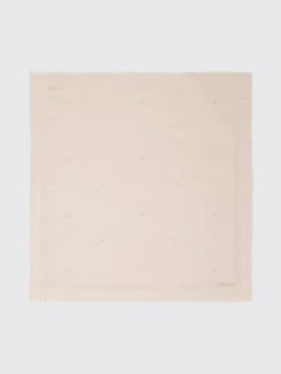 Twinset Jacquard Logo Polyester Blend Scarf In Neutral