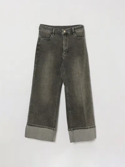 Twinset Jeans Kids Color Grey In Gray