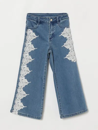 Twinset Jeans  Kids Color Denim In Blue