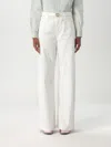 Twinset Jeans  Woman Color White In White