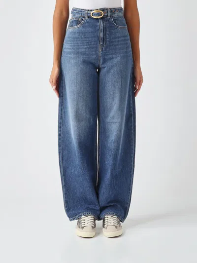 Twinset Jeans Woman Color Denim In Blue