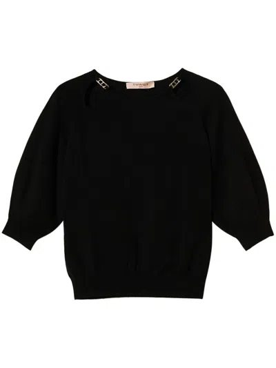 Twinset Jersey Clothing In Black