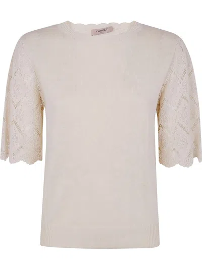 Twinset Jersey Clothing In Neutral