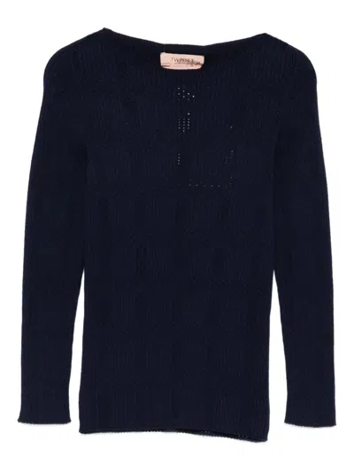 Twinset Jersey Clothing In Blue