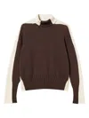 Twinset Relaxed Fit Color-block Sweater In Black