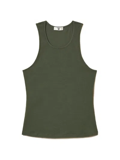 Twinset Jersey Tank Top In Green