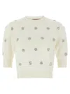 Twinset Jewel Sweater In White
