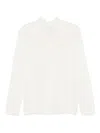 Twinset Pullover Mit Spitzendetail In White