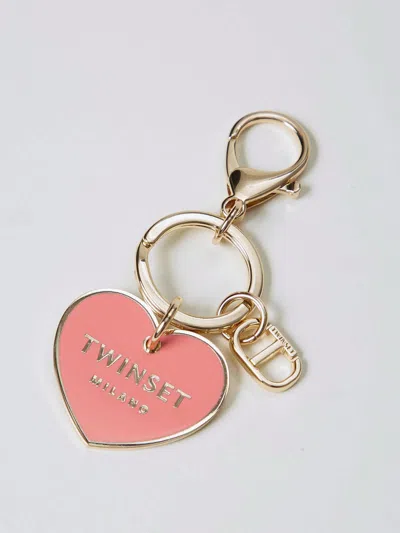 Twinset Key Chain  Woman Color Coral