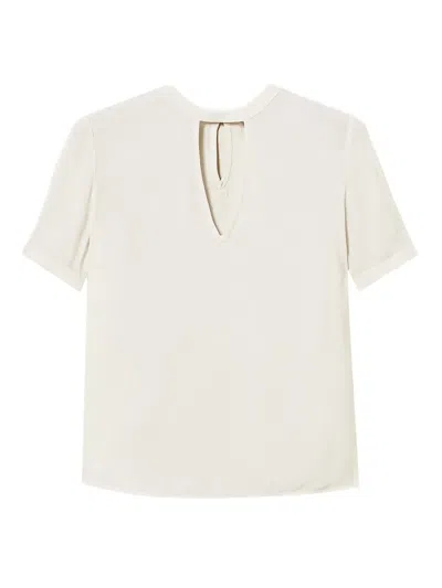 Twinset Keyhole-neckline Blouse In White