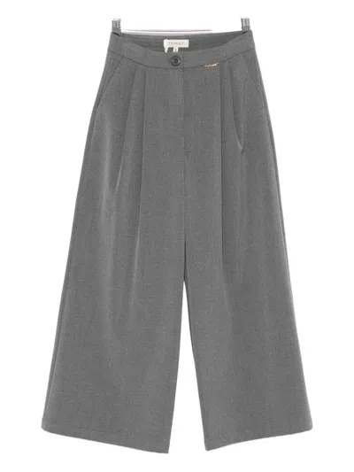 Twinset Kids - Twin-set Grey Trousers, In Gray